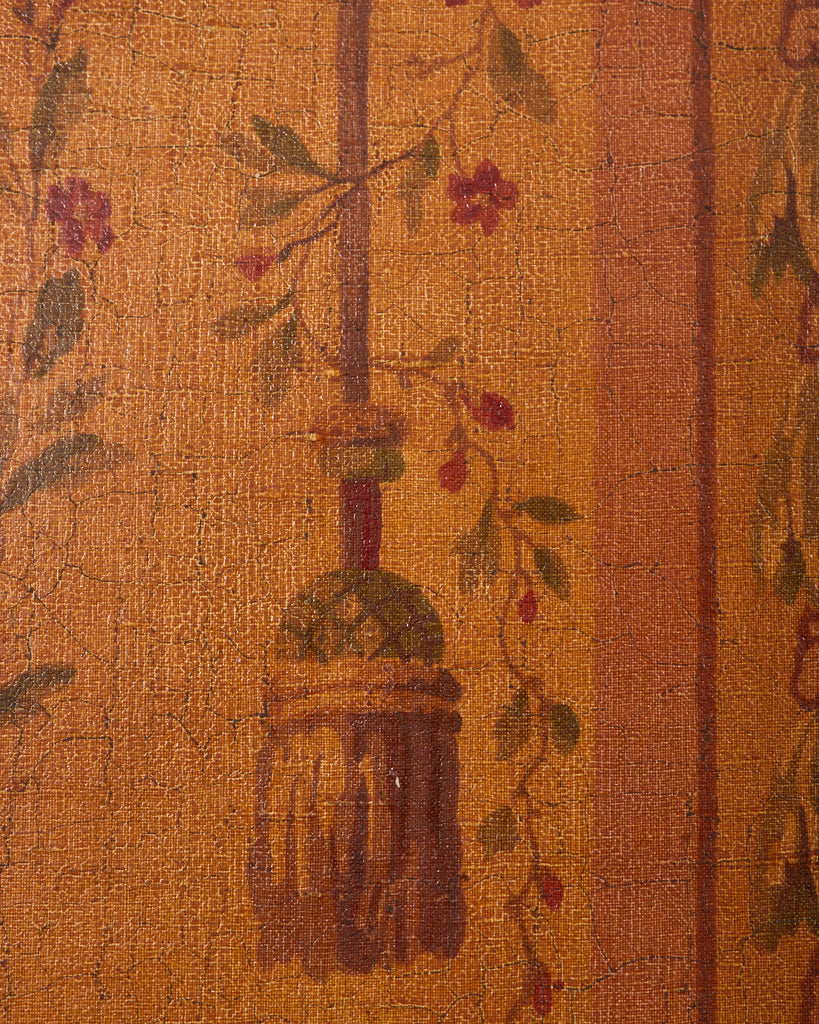 English Victorian Adam Style Three Panel Folding Screen