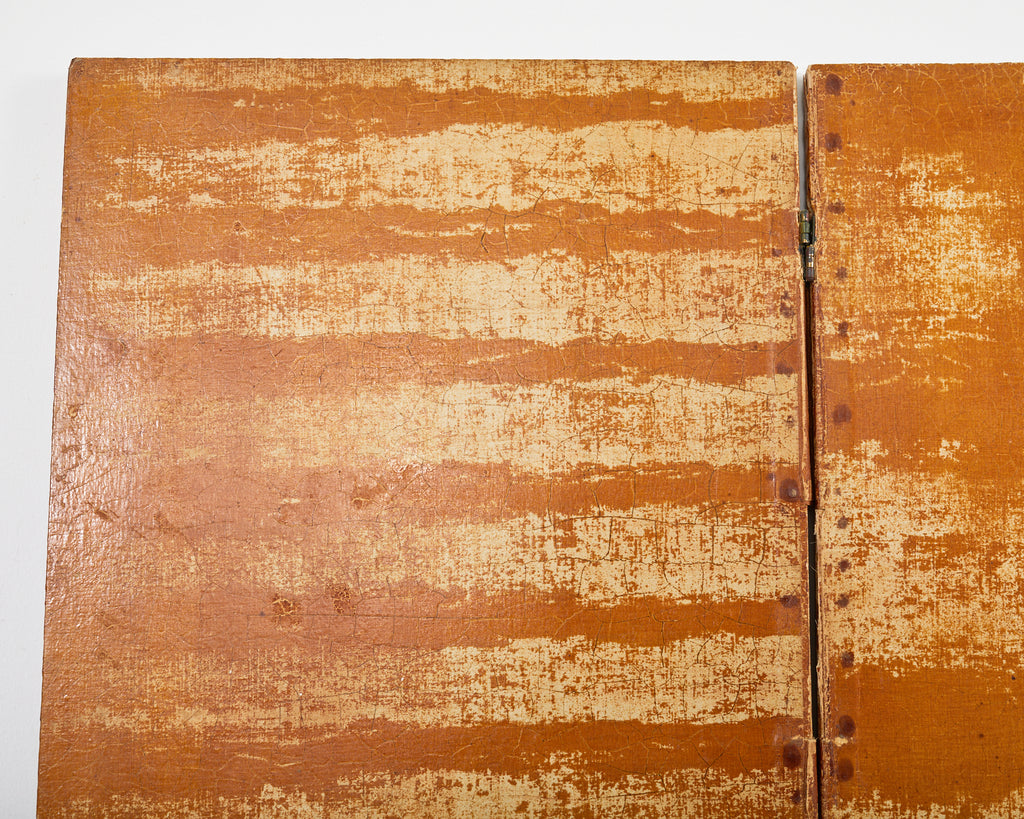 English Victorian Adam Style Three Panel Folding Screen