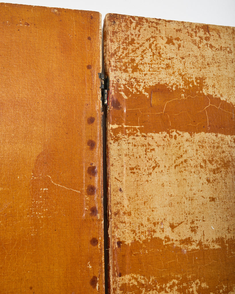 English Victorian Adam Style Three Panel Folding Screen