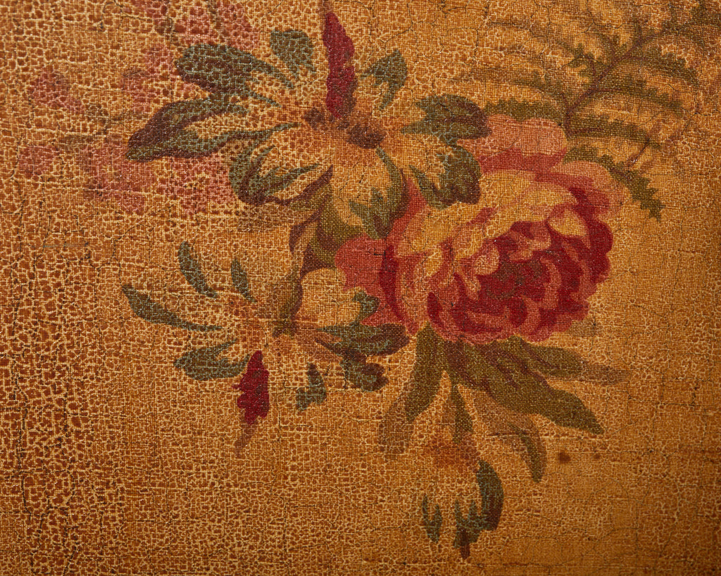 English Victorian Adam Style Three Panel Folding Screen