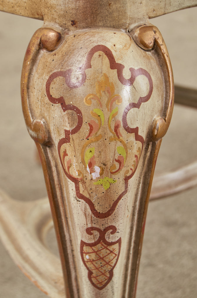 Set of Eight Chinoiserie Queen Anne Style Dining Chairs