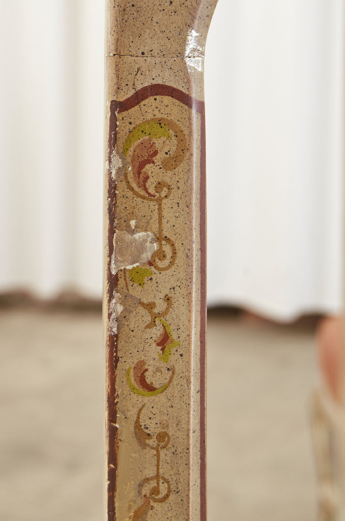 Set of Eight Chinoiserie Queen Anne Style Dining Chairs