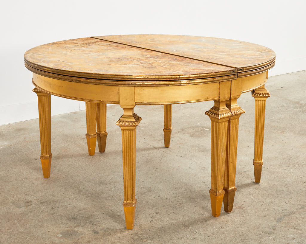 Pair of French Empire Demilune Flip-Top Consoles by Ira Yeager