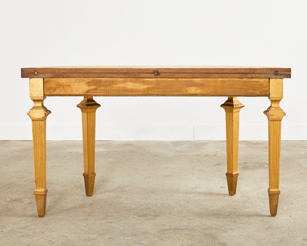 Pair of French Empire Demilune Flip-Top Consoles by Ira Yeager