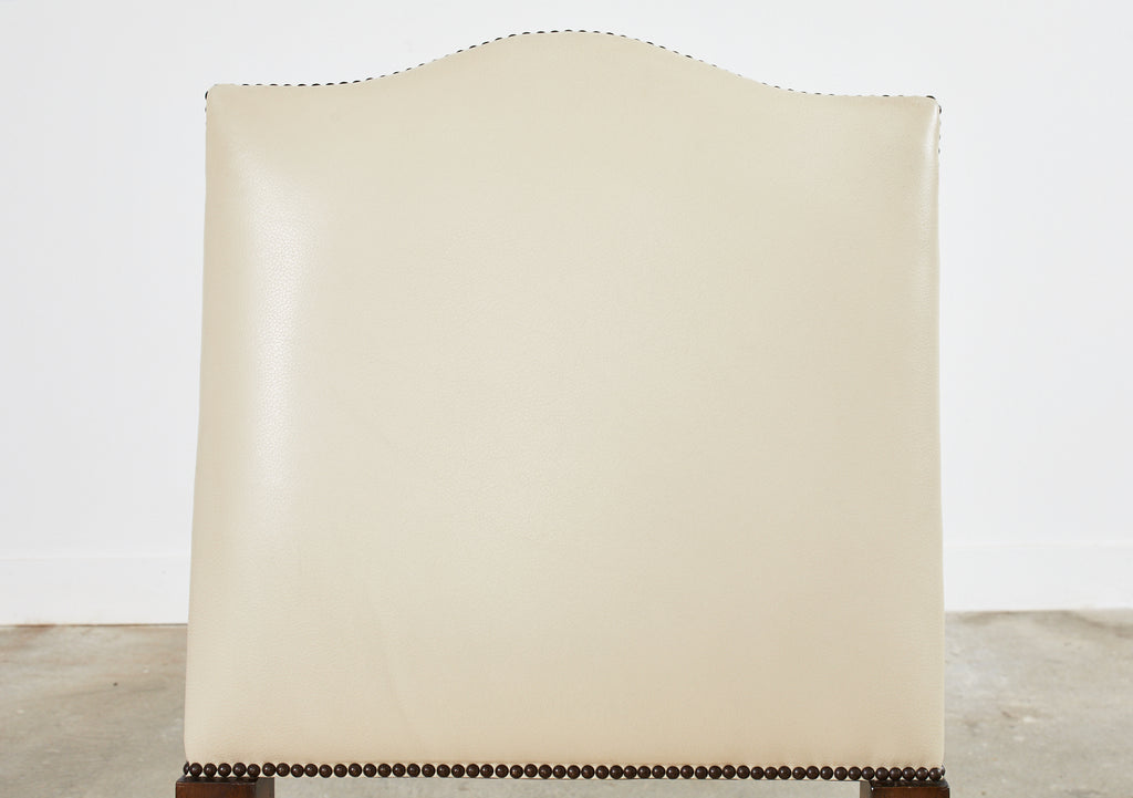 Set of Four French Louis XIV Style Walnut Dining Chairs