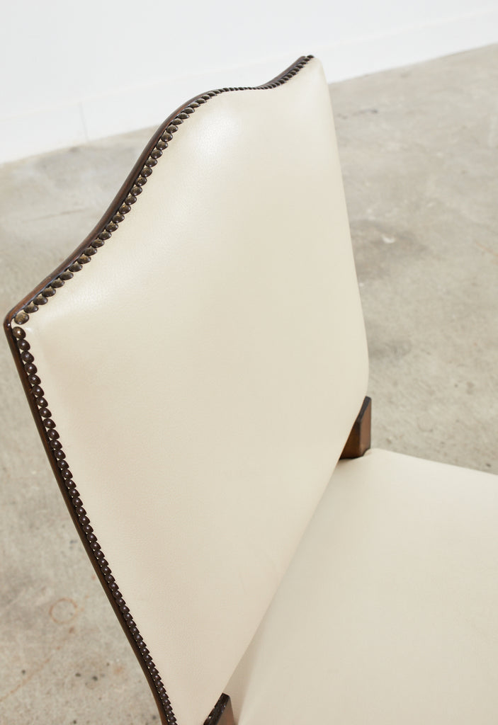 Set of Four French Louis XIV Style Walnut Dining Chairs