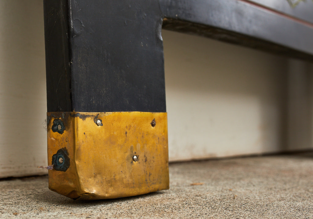 Chinese Export Four Panel Coromandel Screen Cranes on Gold Leaf