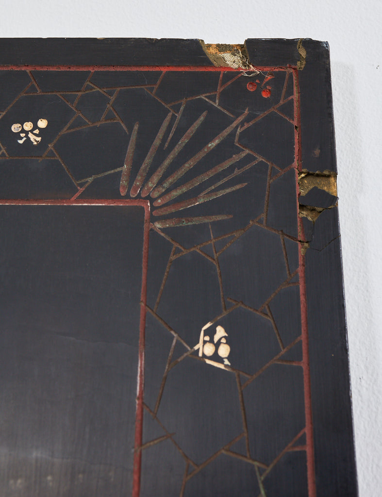 Early 20th Century Chinese Export Six Panel Gold Leaf Coromandel Screen