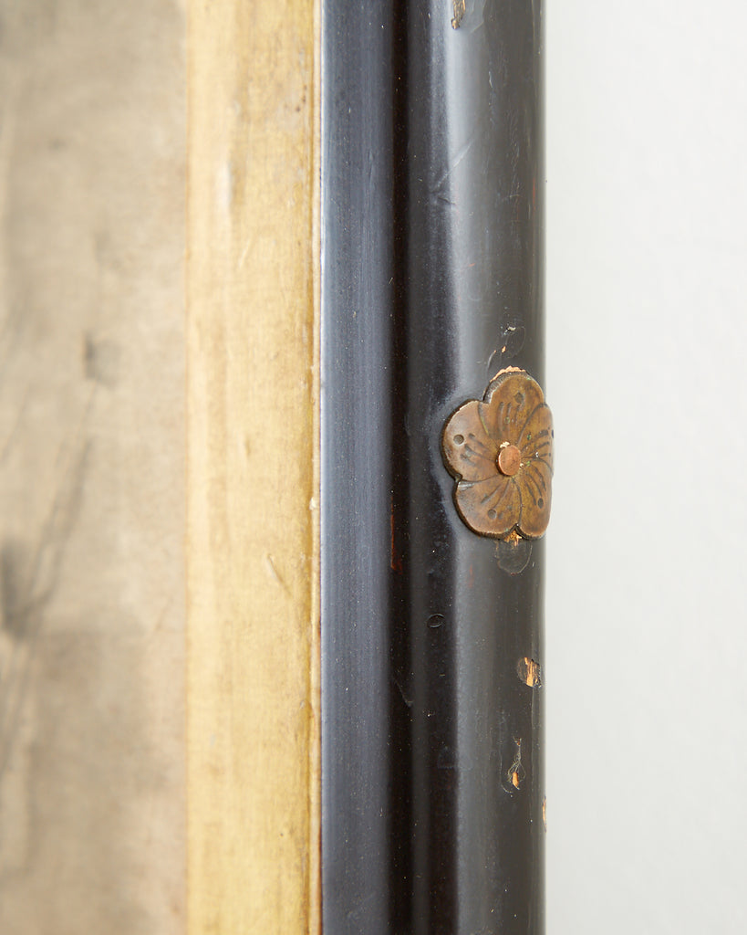 Japanese Edo Six-Panel Haboku Landscapes of Seasons