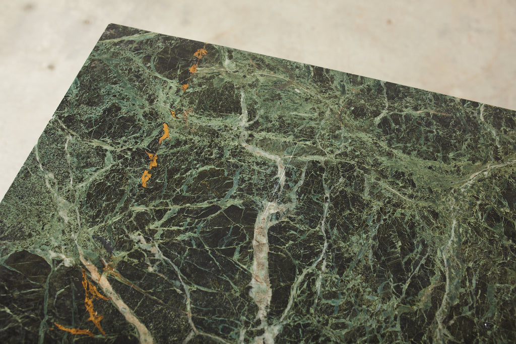 French Art Nouveau Marble Pastry Console Table