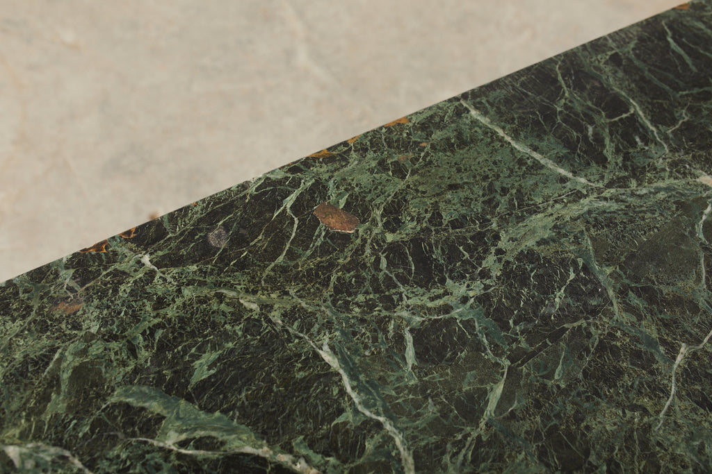 French Art Nouveau Marble Pastry Console Table