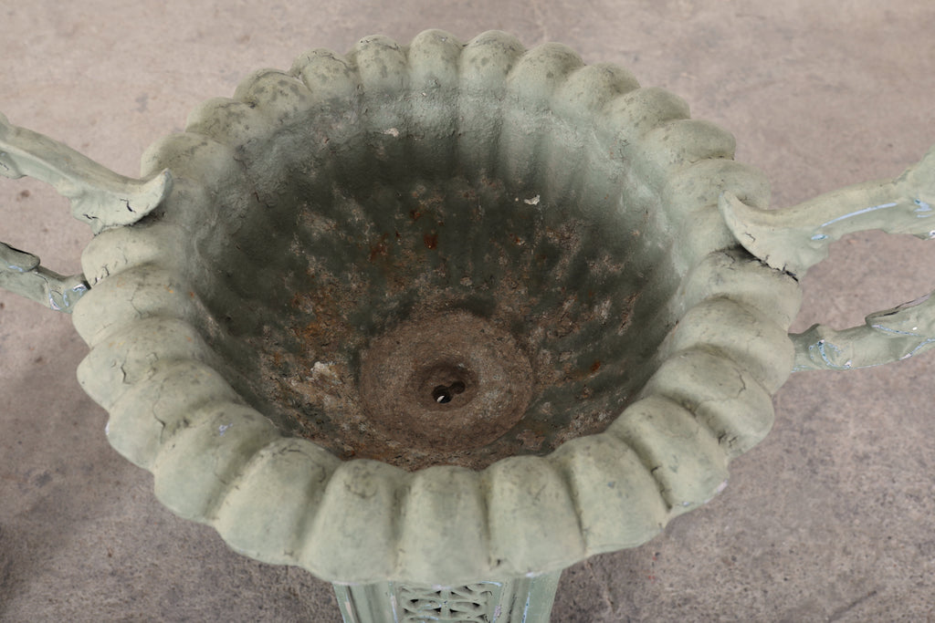 Pair of Neoclassical Style Painted Garden Urn Jardinaires