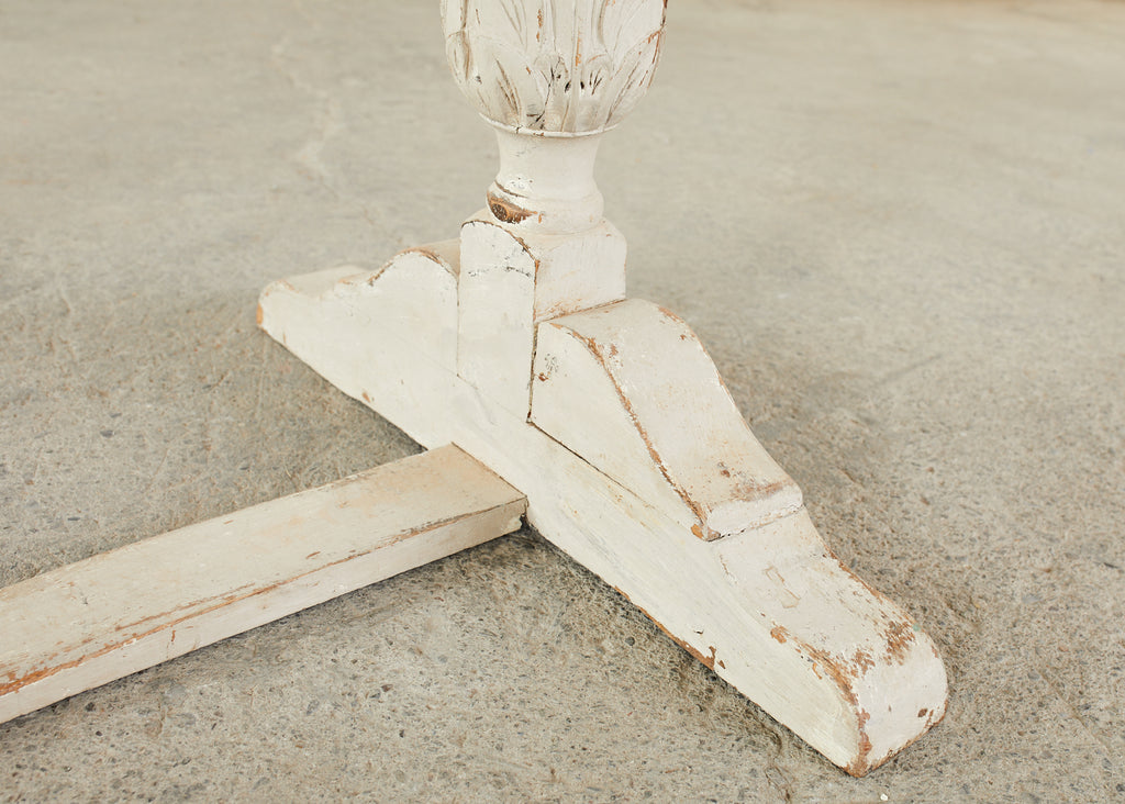 Swedish Gustavian Style Pine Farm Table or Console