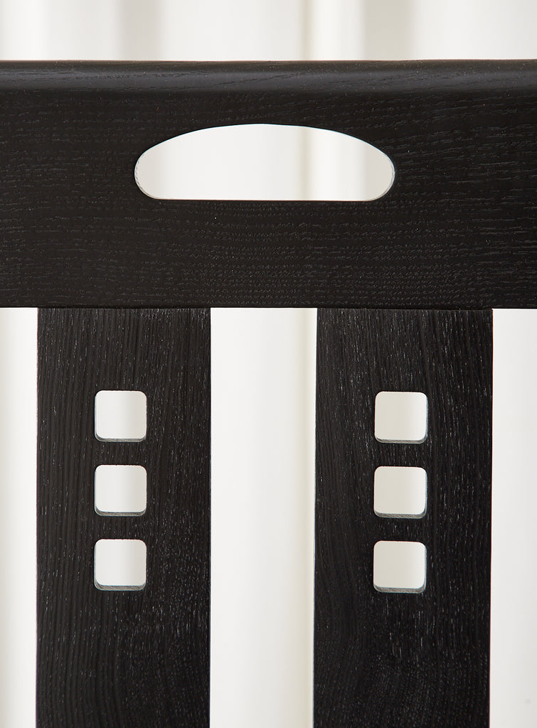 Set of Six Mackintosh Style High Back Ebonized Dining Chairs