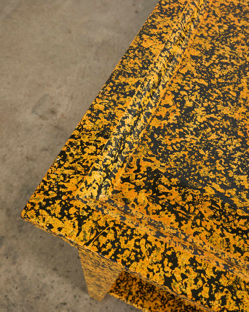 English Regency Style Two Tier Console Speckled by Ira Yeager