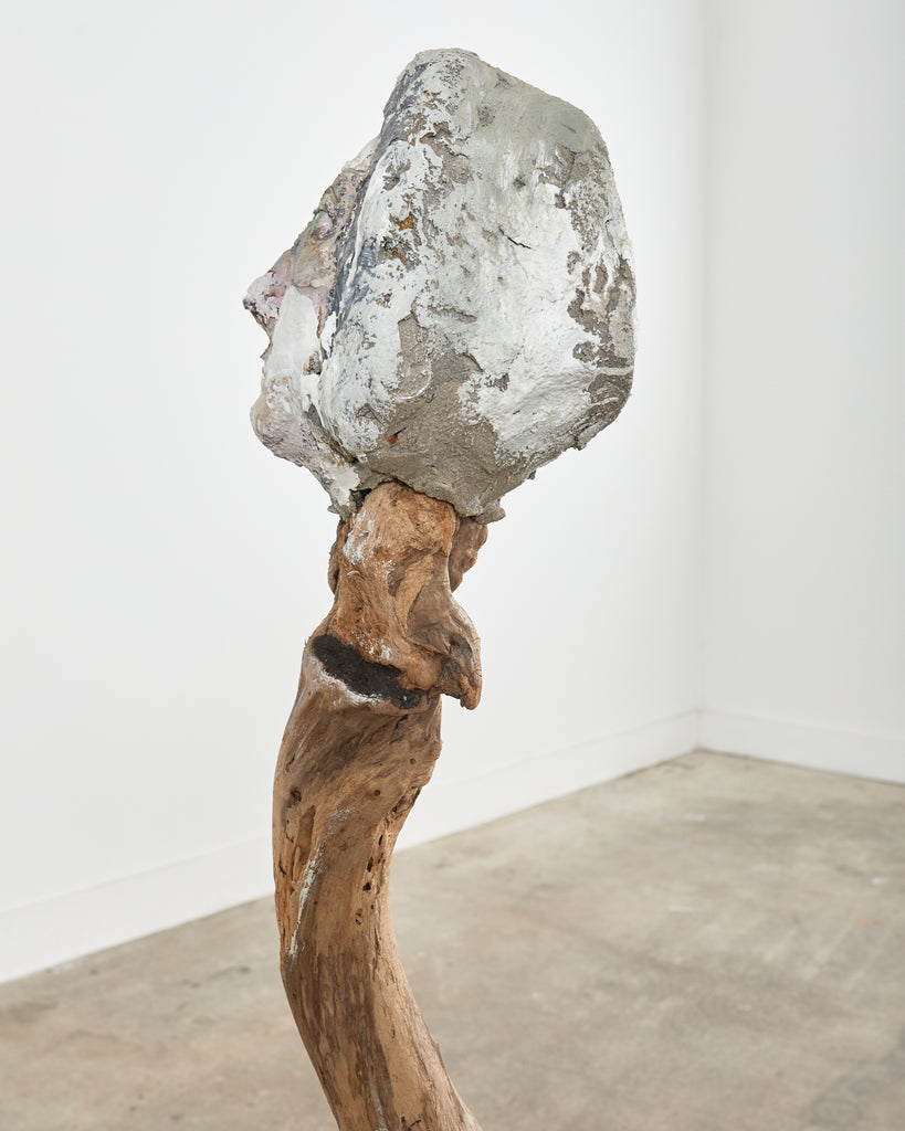 Ira Yeager Pierrot Clown Head Sculpture Mounted on Stand