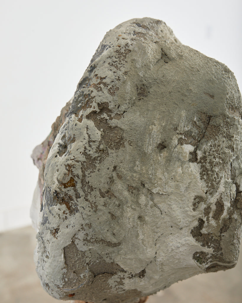 Ira Yeager Pierrot Clown Head Sculpture Mounted on Stand