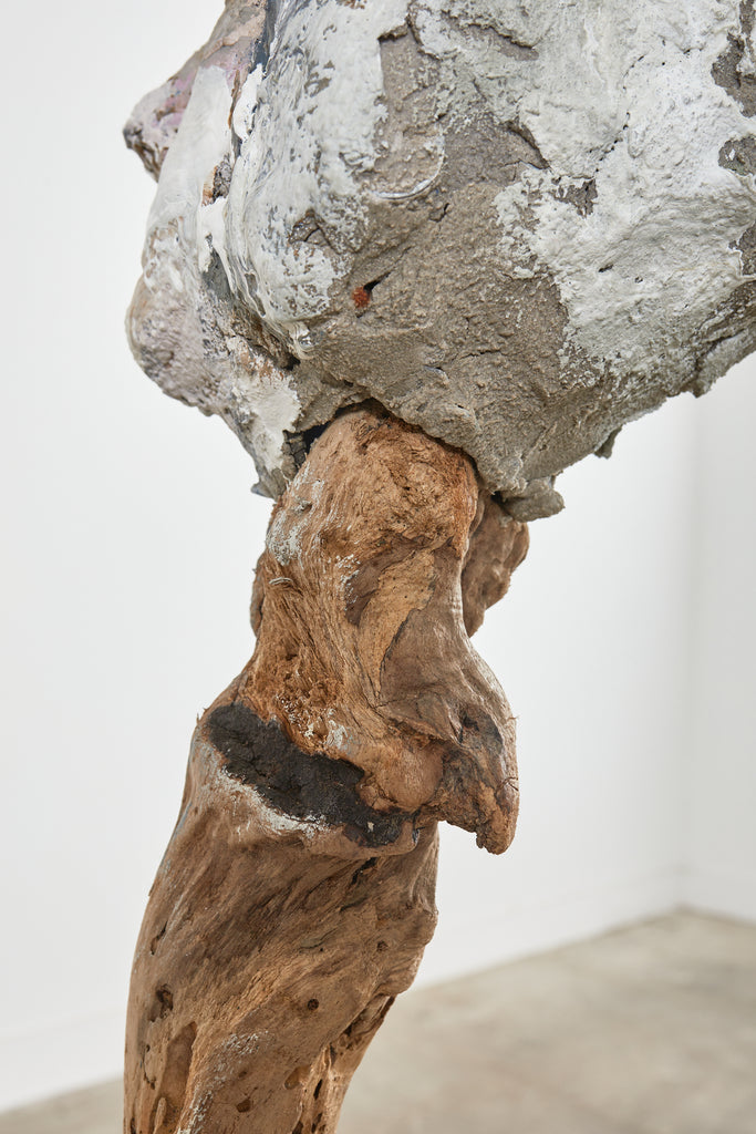 Ira Yeager Pierrot Clown Head Sculpture Mounted on Stand