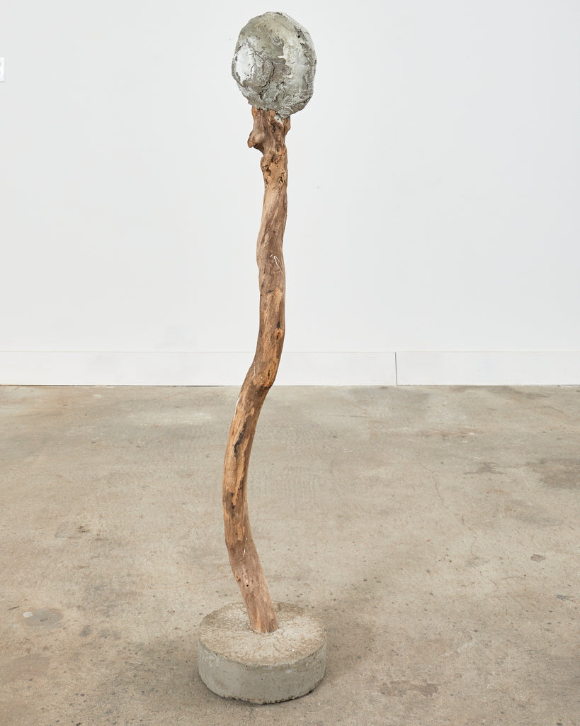 Ira Yeager Pierrot Clown Head Sculpture Mounted on Stand