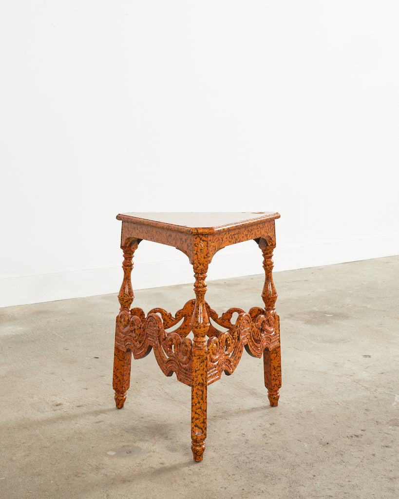 English Victorian Cricket Table Spreckled by Ira Yeager