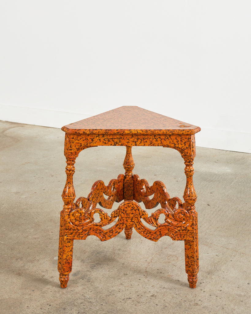 English Victorian Cricket Table Spreckled by Ira Yeager