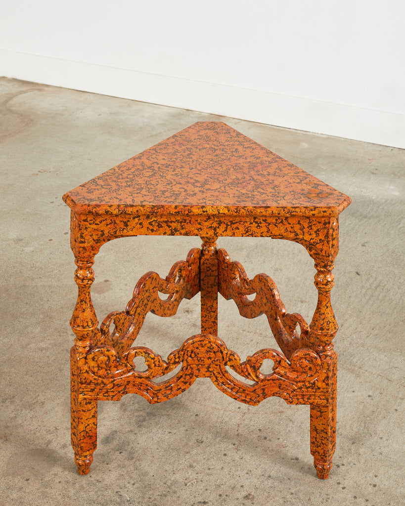 English Victorian Cricket Table Spreckled by Ira Yeager