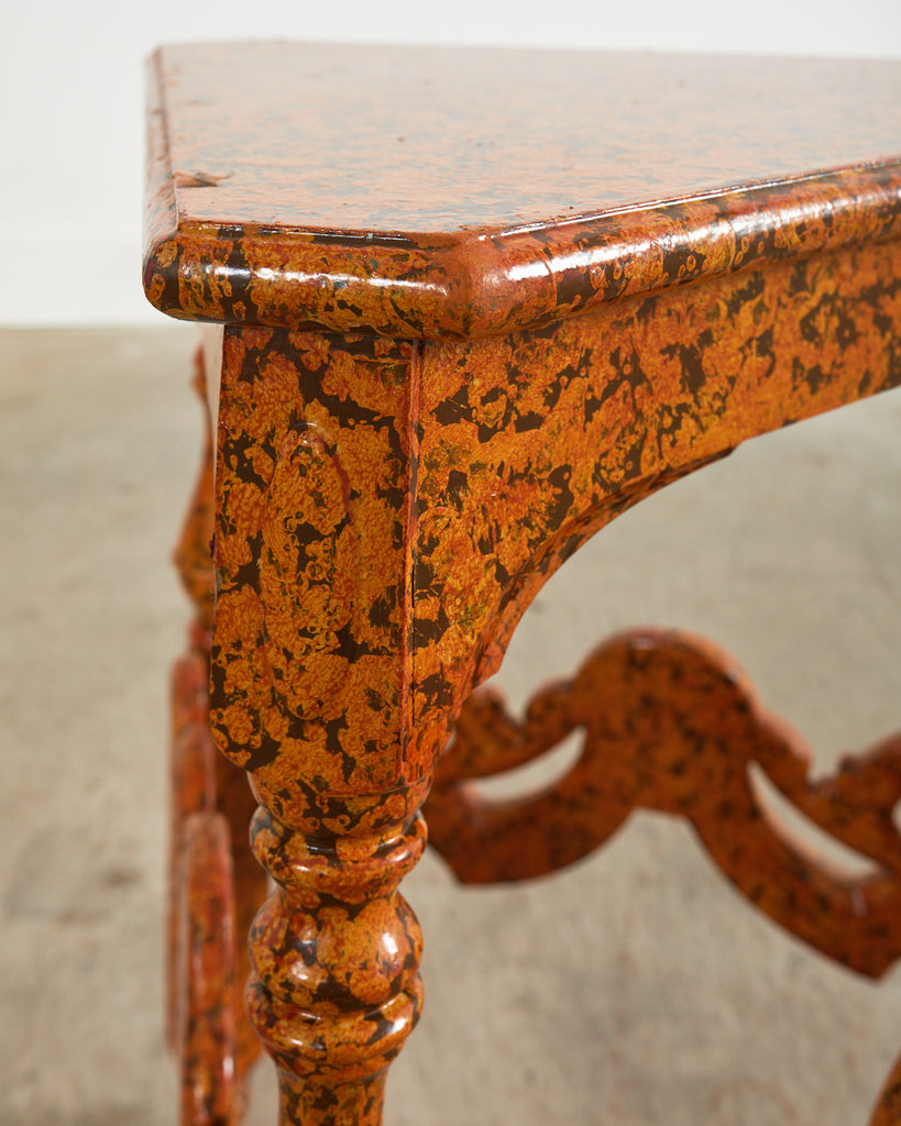 English Victorian Cricket Table Spreckled by Ira Yeager