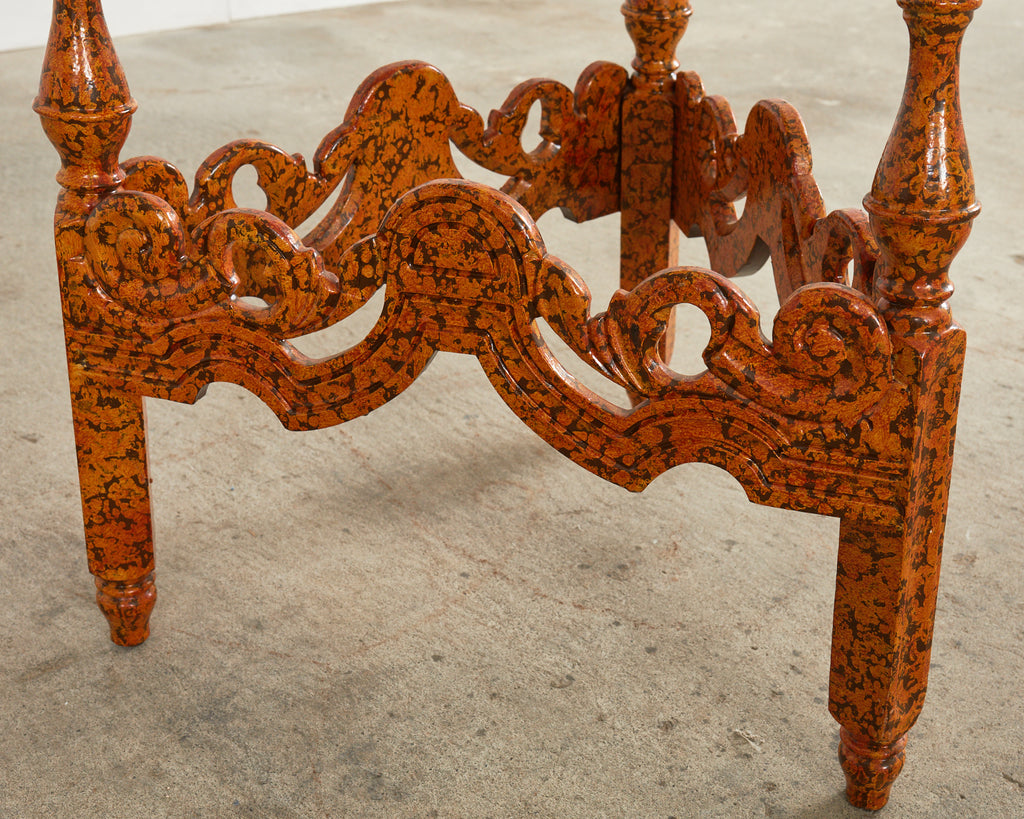 English Victorian Cricket Table Spreckled by Ira Yeager