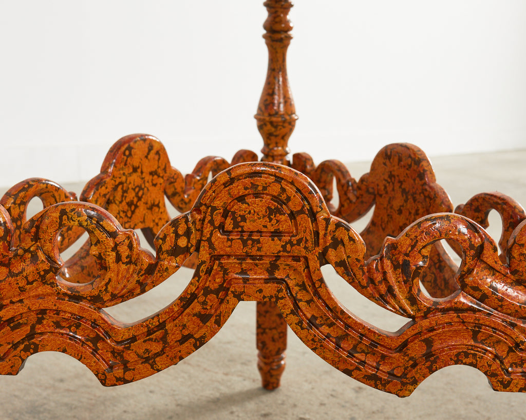 English Victorian Cricket Table Spreckled by Ira Yeager