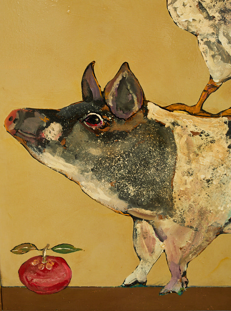 Ira Yeager 18th Century French Gentlemen with Farm Animals