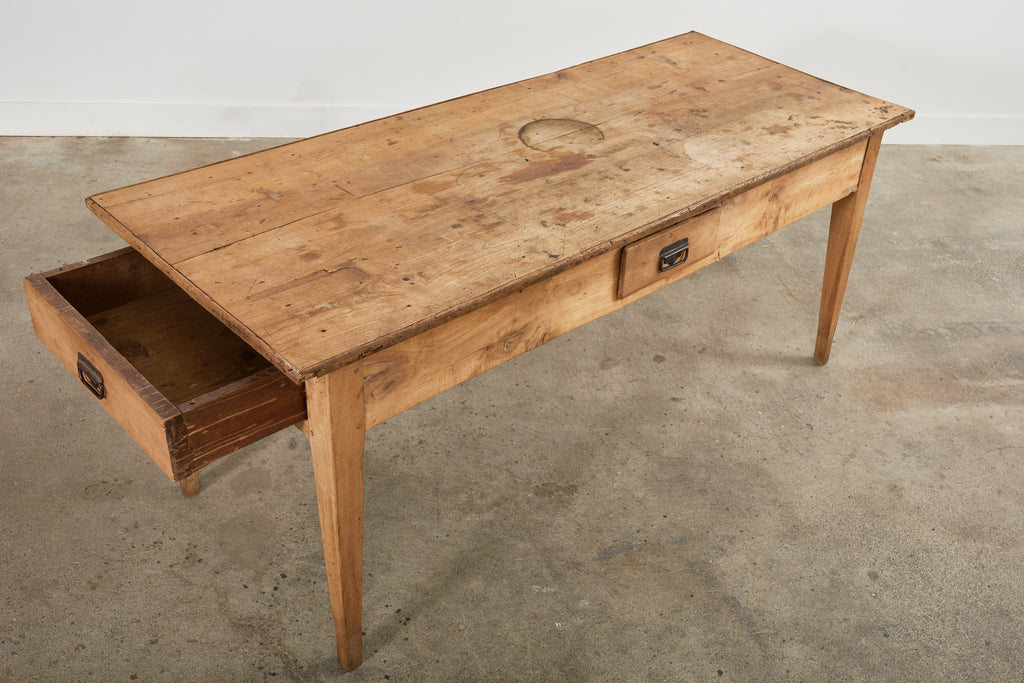 18th Century Country French Provincial Fruitwood Farmhouse Work Table