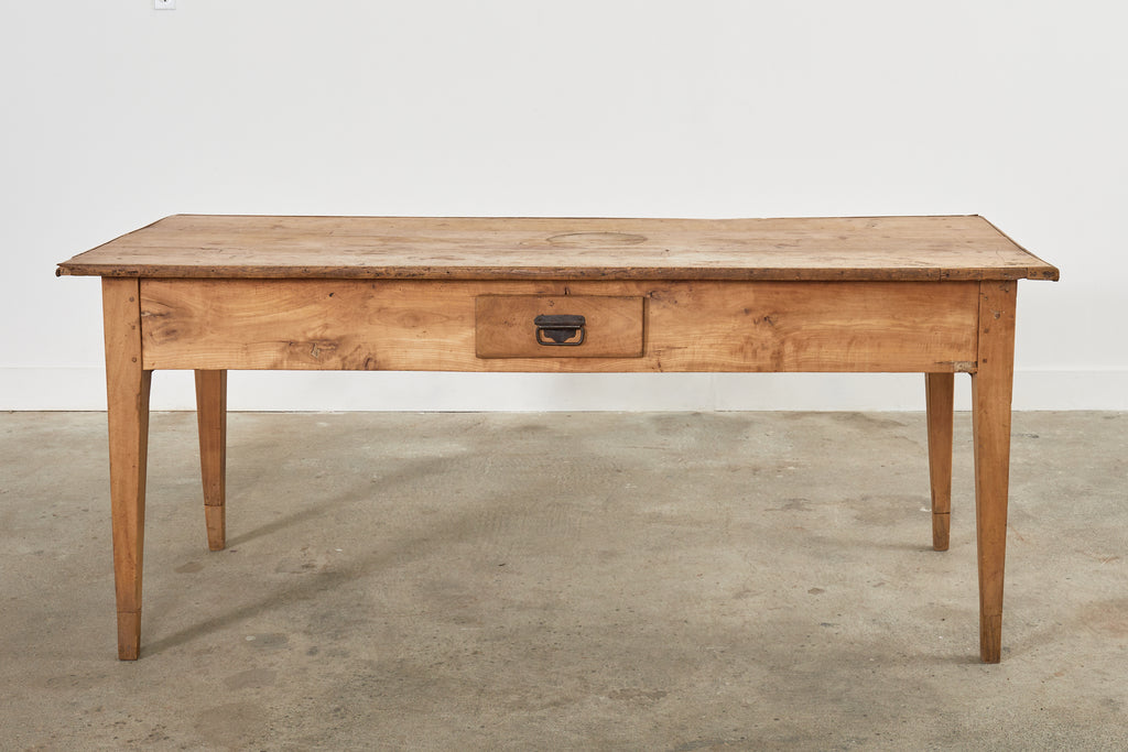 18th Century Country French Provincial Fruitwood Farmhouse Work Table