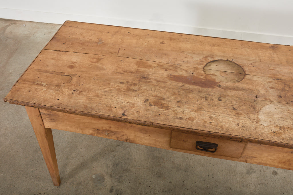 18th Century Country French Provincial Fruitwood Farmhouse Work Table