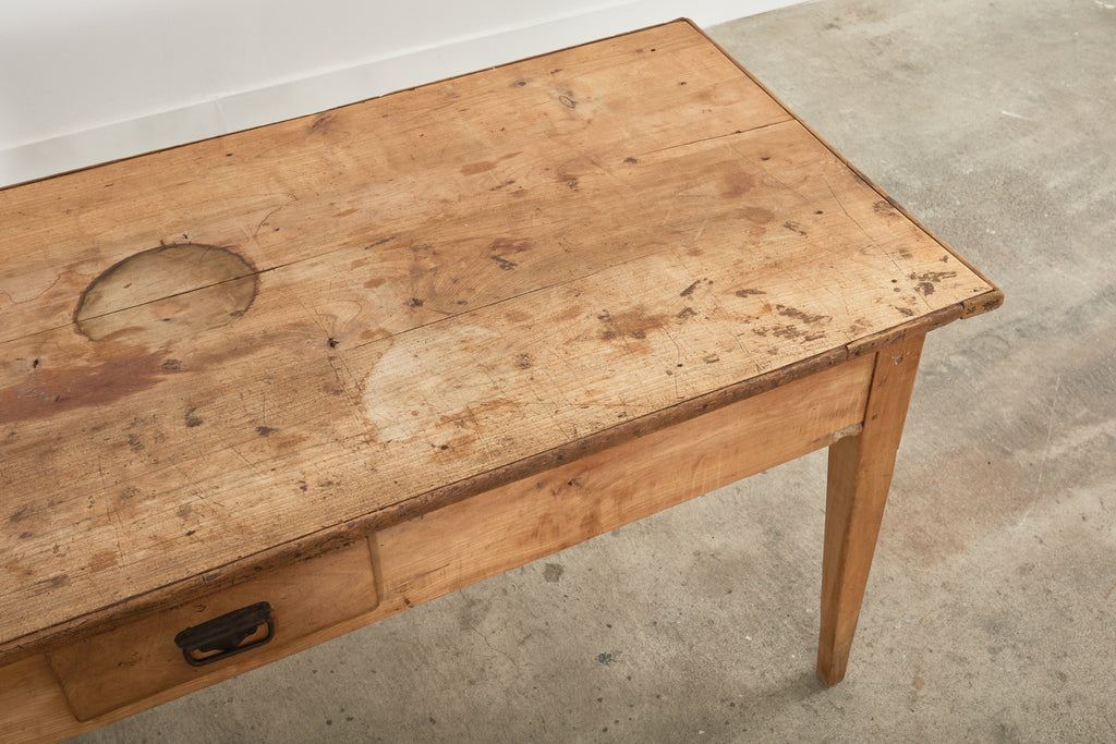 18th Century Country French Provincial Fruitwood Farmhouse Work Table