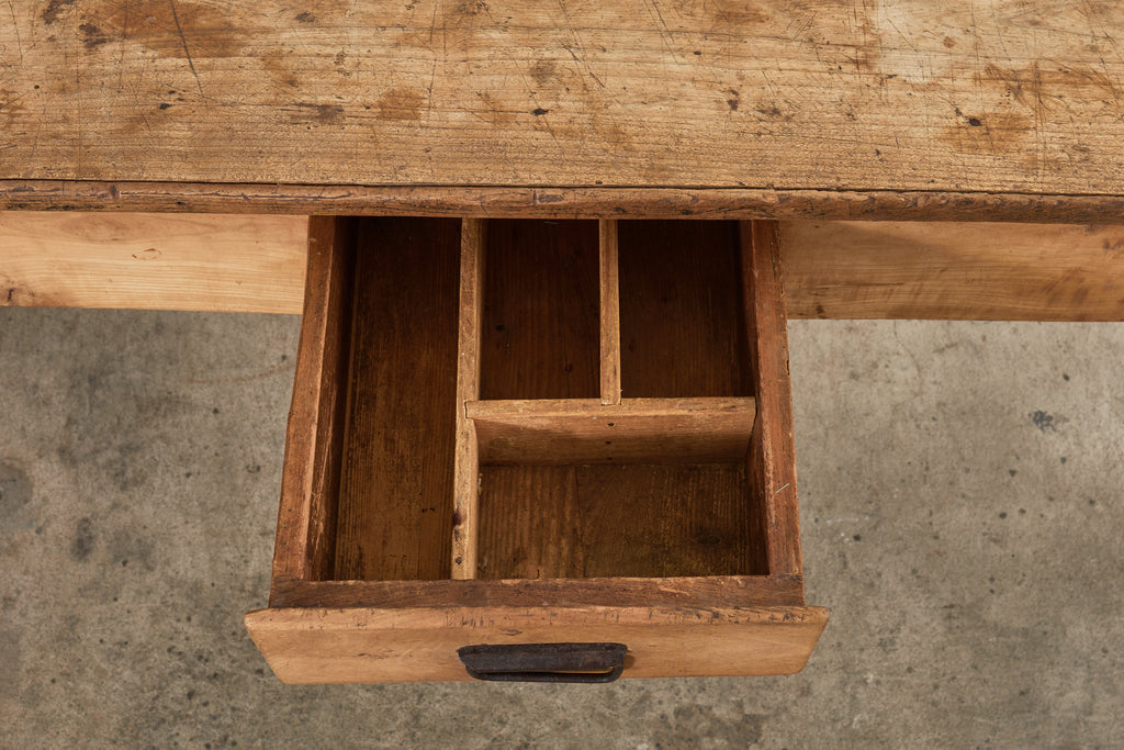 18th Century Country French Provincial Fruitwood Farmhouse Work Table