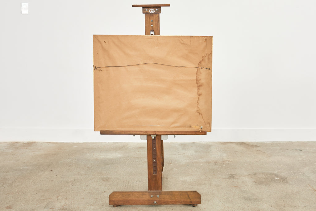 Midcentury Modern Italian Impressionist Town Square