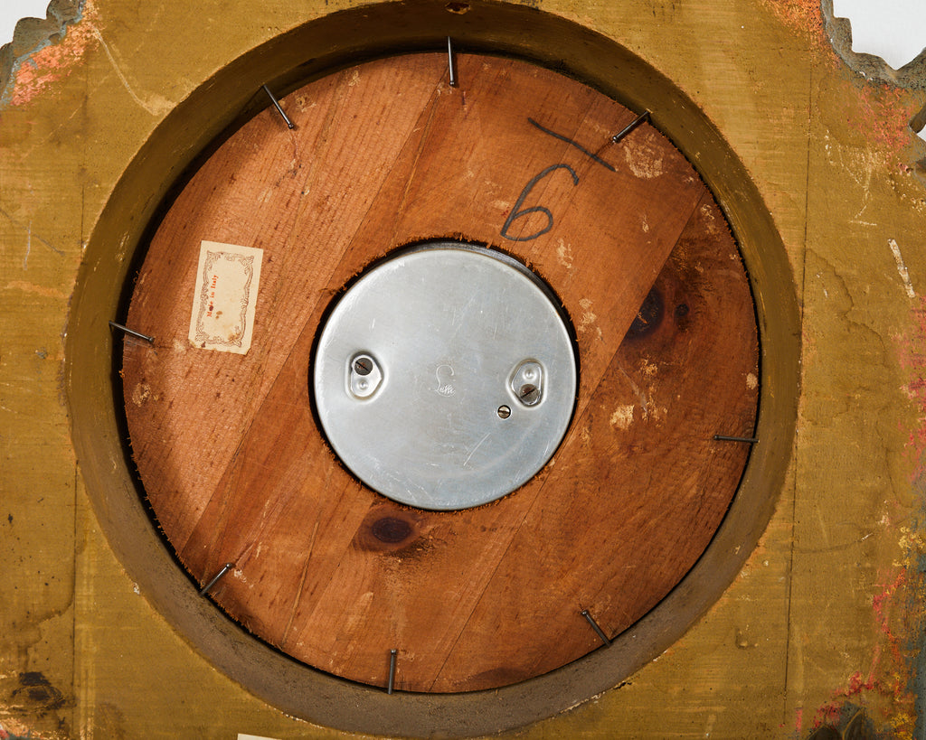 19th Century Italian Carved Louis XVI Style Giltwood Barometer