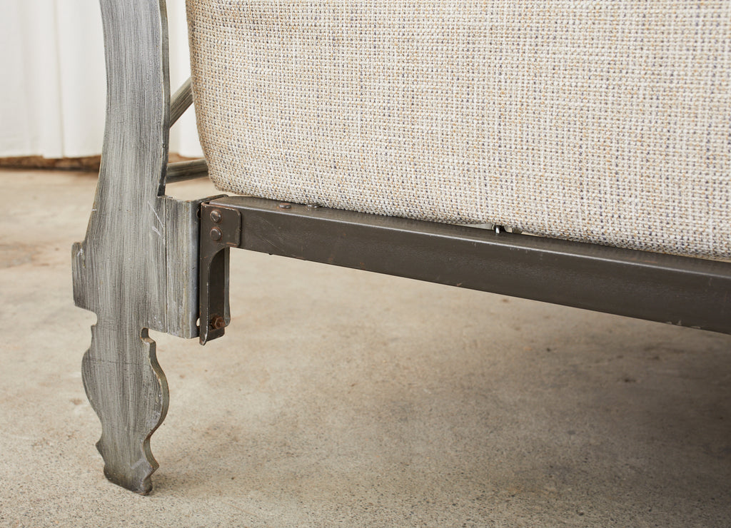 Italian Neoclassical Style Iron Scrolled Daybed