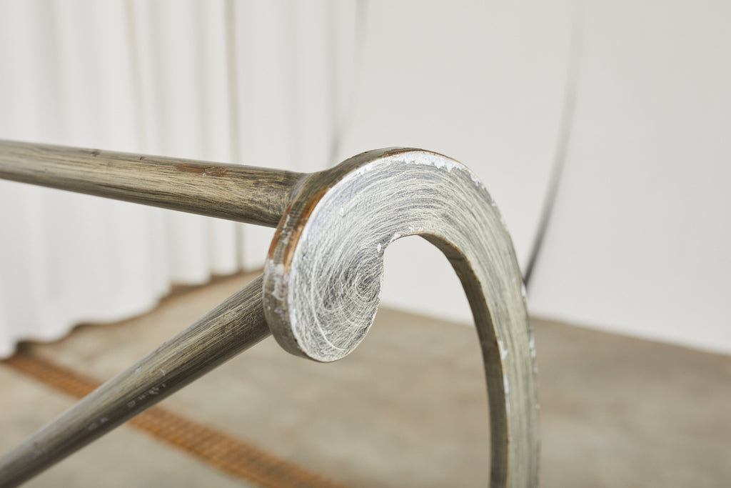 Italian Neoclassical Style Iron Scrolled Daybed