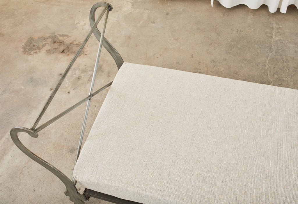 Italian Neoclassical Style Iron Scrolled Daybed