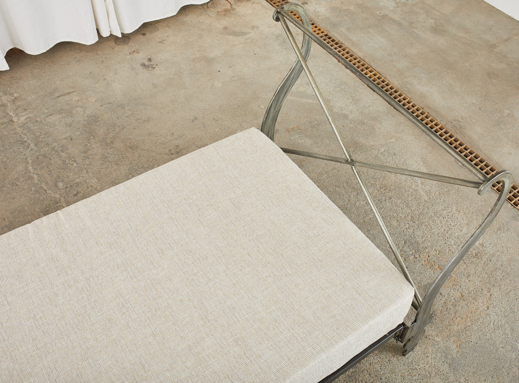 Italian Neoclassical Style Iron Scrolled Daybed