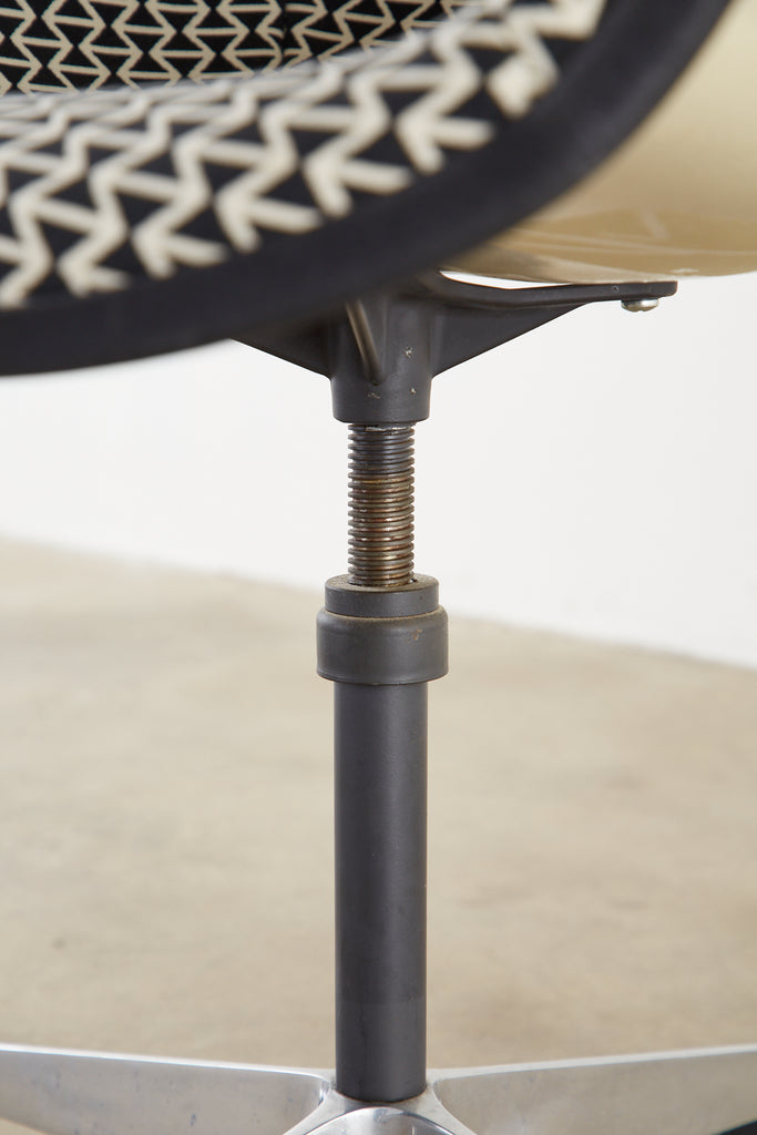 Set of Four Eames for Herman Miller Swivel Shell Chairs