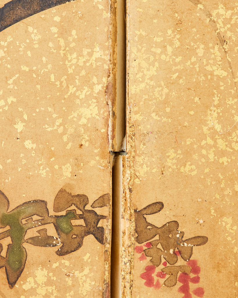 Pair of Japanese Edo Rinpa School Screens after Sostesu