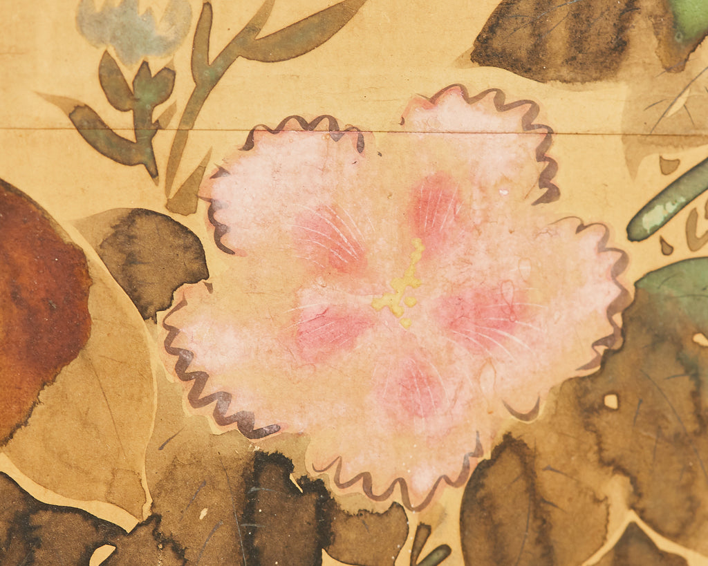 Pair of Japanese Edo Rinpa School Screens after Sostesu