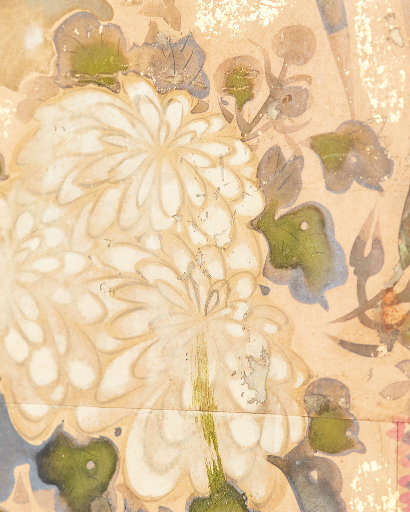 Pair of Japanese Edo Rinpa School Screens after Sostesu