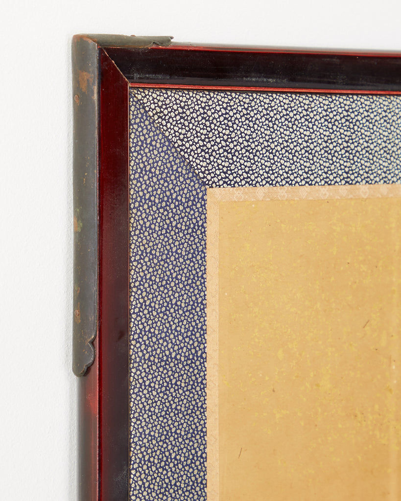 Pair of Japanese Edo Rinpa School Screens after Sostesu