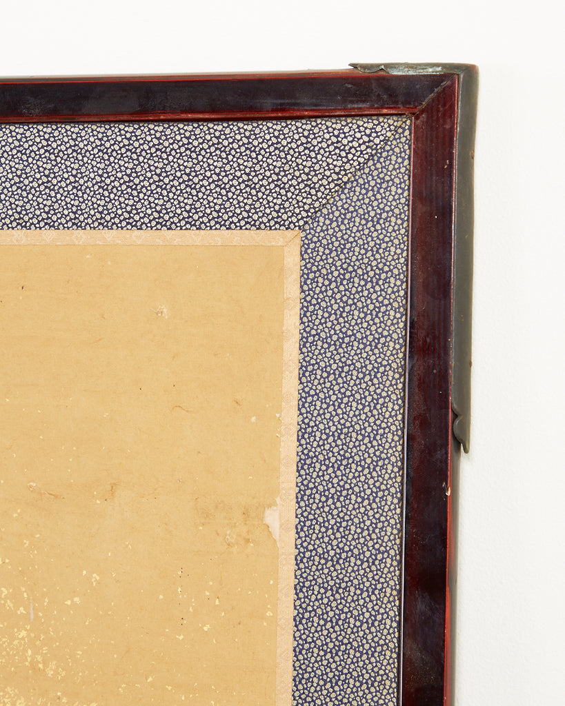 Pair of Japanese Edo Rinpa School Screens after Sostesu