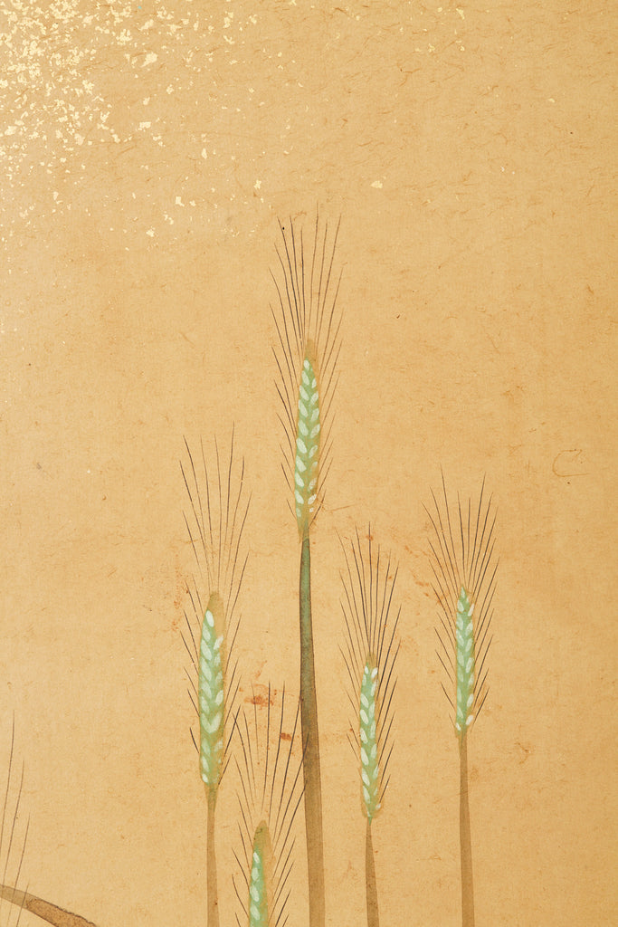 Pair of Japanese Edo Rinpa School Screens after Sostesu