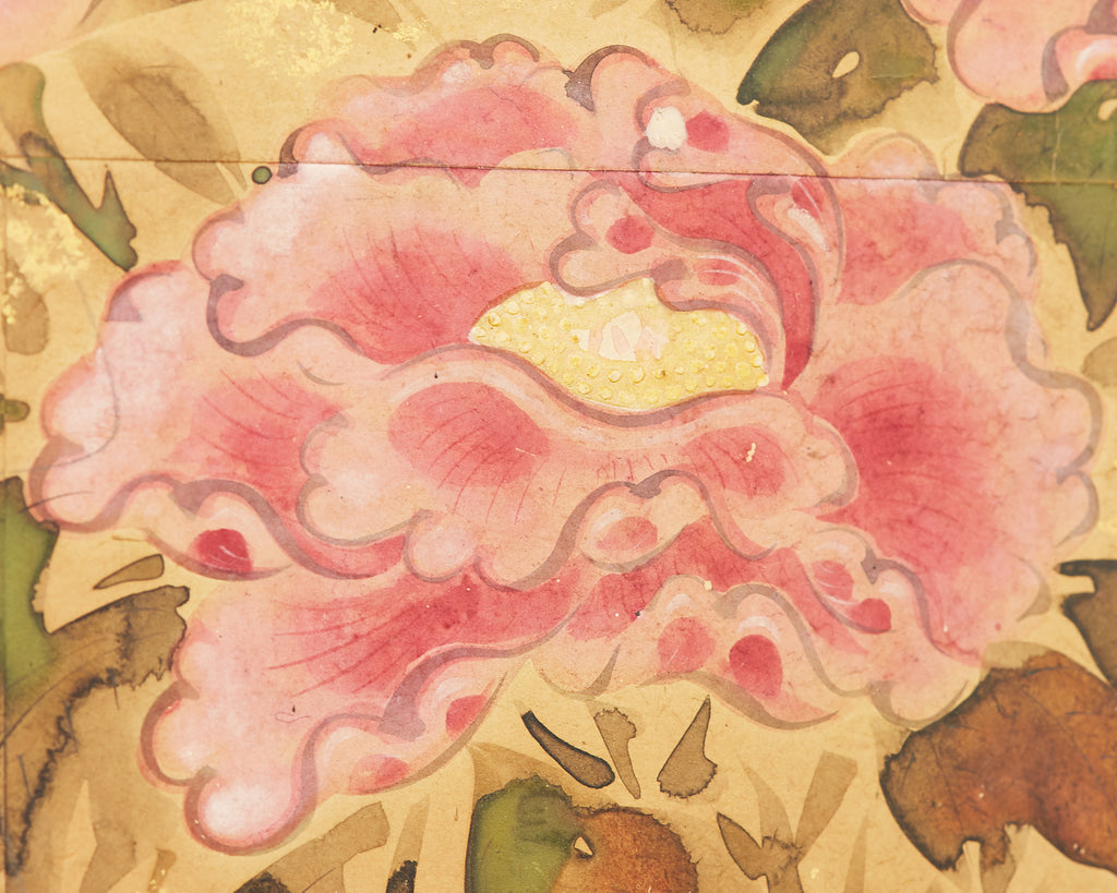 Pair of Japanese Edo Rinpa School Screens after Sostesu