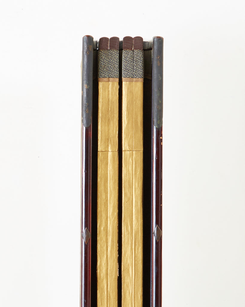 Pair of Japanese Edo Rinpa School Screens after Sostesu